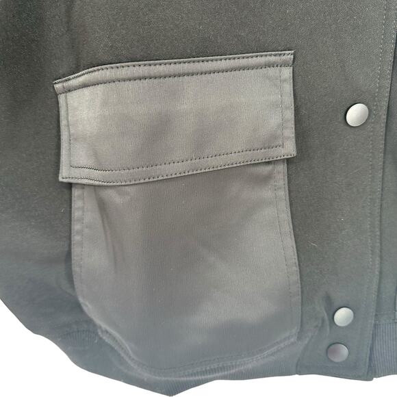 NEW Worthington + Jason Bolden Black Snap Front Jacket Sz Large - Picture 3 of 7